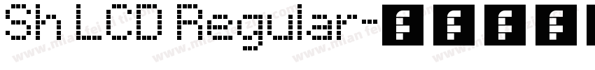 Sh LCD Regular字体转换